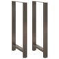 vidaXL Couchtischbeine Naturstahl 2 Stk. 60x(110-111) cm Stahl vidaXL Couchtischbeine Naturstahl 2 Stk. 60x(110-111) cm Stahl