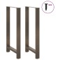 vidaXL Couchtischbeine Naturstahl 2 Stk. 60x(110-111) cm Stahl vidaXL Couchtischbeine Naturstahl 2 Stk. 60x(110-111) cm Stahl