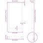 vidaXL Couchtischbeine Naturstahl 2 Stk. 60x(110-111) cm Stahl vidaXL Couchtischbeine Naturstahl 2 Stk. 60x(110-111) cm Stahl