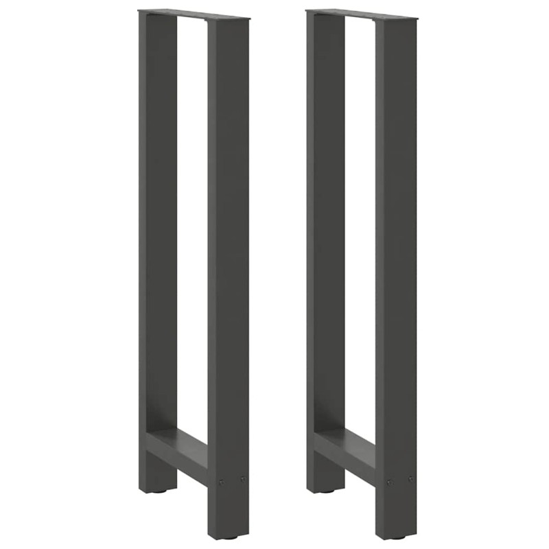 vidaXL Couchtischbeine Anthrazit 2 Stk. 40x(110-111) cm Stahl vidaXL Couchtischbeine Anthrazit 2 Stk. 40x(110-111) cm Stahl