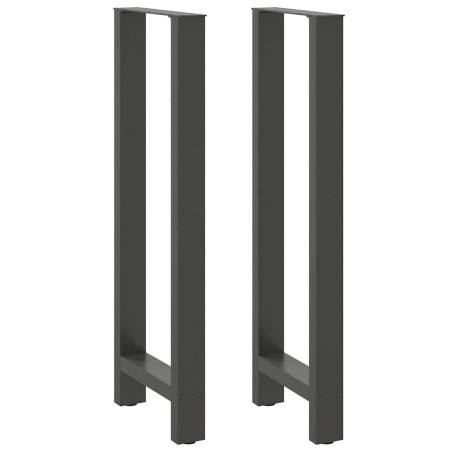 vidaXL Couchtischbeine Anthrazit 2 Stk. 40x(110-111) cm Stahl