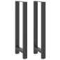 vidaXL Couchtischbeine Anthrazit 2 Stk. 40x(110-111) cm Stahl vidaXL Couchtischbeine Anthrazit 2 Stk. 40x(110-111) cm Stahl