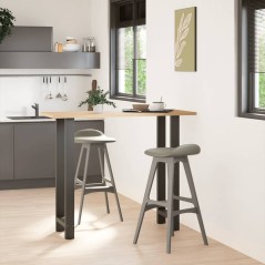 vidaXL Couchtischbeine Anthrazit 2 Stk. 40x(110-111) cm Stahl
