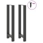 vidaXL Couchtischbeine Anthrazit 2 Stk. 40x(110-111) cm Stahl vidaXL Couchtischbeine Anthrazit 2 Stk. 40x(110-111) cm Stahl
