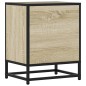 vidaXL Nachttische 2 Stk. Sonoma-Eiche 40x31x50cm Holzwerkstoff Metall vidaXL Nachttische 2 Stk. Sonoma-Eiche 40x31x50cm Holzwerkstoff Metall