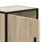 vidaXL Nachttische 2 Stk. Sonoma-Eiche 40x31x50cm Holzwerkstoff Metall vidaXL Nachttische 2 Stk. Sonoma-Eiche 40x31x50cm Holzwerkstoff Metall