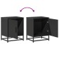 vidaXL Nachttische 2 Stk. Schwarz 40x31x50 cm Holzwerkstoff und Metall vidaXL Nachttische 2 Stk. Schwarz 40x31x50 cm Holzwerkstoff und Metall