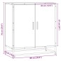 vidaXL Sideboard Schwarz 68x35x76 cm Holzwerkstoff und Metall vidaXL Sideboard Schwarz 68x35x76 cm Holzwerkstoff und Metall