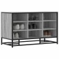 vidaXL Schuhbank Grau Sonoma 84x40x53,5 cm Holzwerkstoff und Metall vidaXL Schuhbank Grau Sonoma 84x40x53,5 cm Holzwerkstoff und Metall