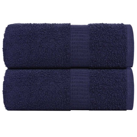 vidaXL Seiftücher 2 Stk. Marineblau 30x30 cm 360 g/m² 100% Baumwolle