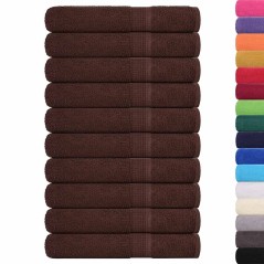 vidaXL Saunatücher 10 Stk. Braun 80x200 cm 360 g/m² 100% Baumwolle