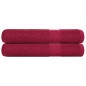 vidaXL Saunatücher 2 Stk. Bordeauxrot 80x200cm 360 g/m² 100% Baumwolle vidaXL Saunatücher 2 Stk. Bordeauxrot 80x200cm 360 g/m² 100% Baumwolle
