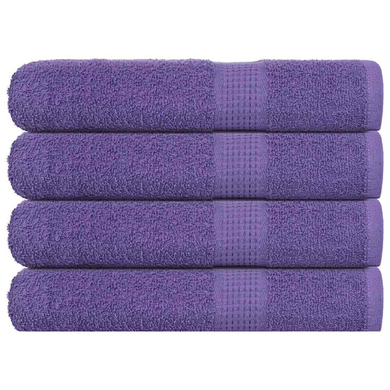 vidaXL Handtücher 4 Stk. Lila 100x200 cm 360 g/m² 100% Baumwolle vidaXL Handtücher 4 Stk. Lila 100x200 cm 360 g/m² 100% Baumwolle
