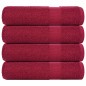 vidaXL Badetücher 4 Stk. Bordeauxrot 100x150cm 360 g/m² 100% Baumwolle vidaXL Badetücher 4 Stk. Bordeauxrot 100x150cm 360 g/m² 100% Baumwolle