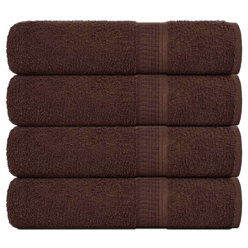 vidaXL Duschtücher 4 Stk. Braun 70x140 cm 360 g/m² 100% Baumwolle vidaXL Duschtücher 4 Stk. Braun 70x140 cm 360 g/m² 100% Baumwolle