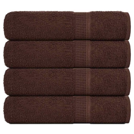 vidaXL Duschtücher 4 Stk. Braun 70x140 cm 360 g/m² 100% Baumwolle