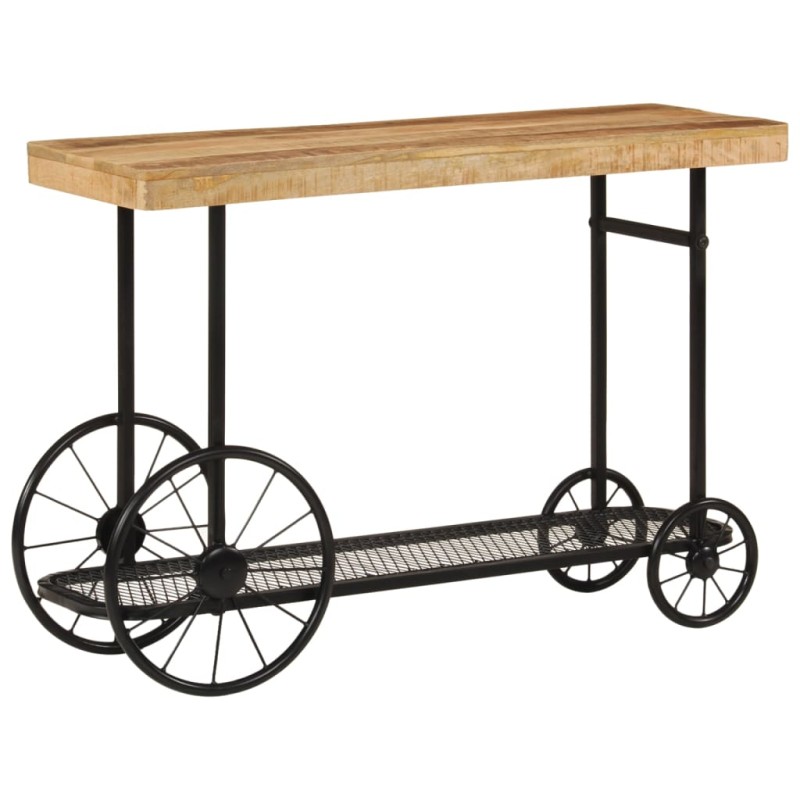vidaXL Konsolentisch 112x36x76 cm Massivholz Mango und Eisen vidaXL Konsolentisch 112x36x76 cm Massivholz Mango und Eisen