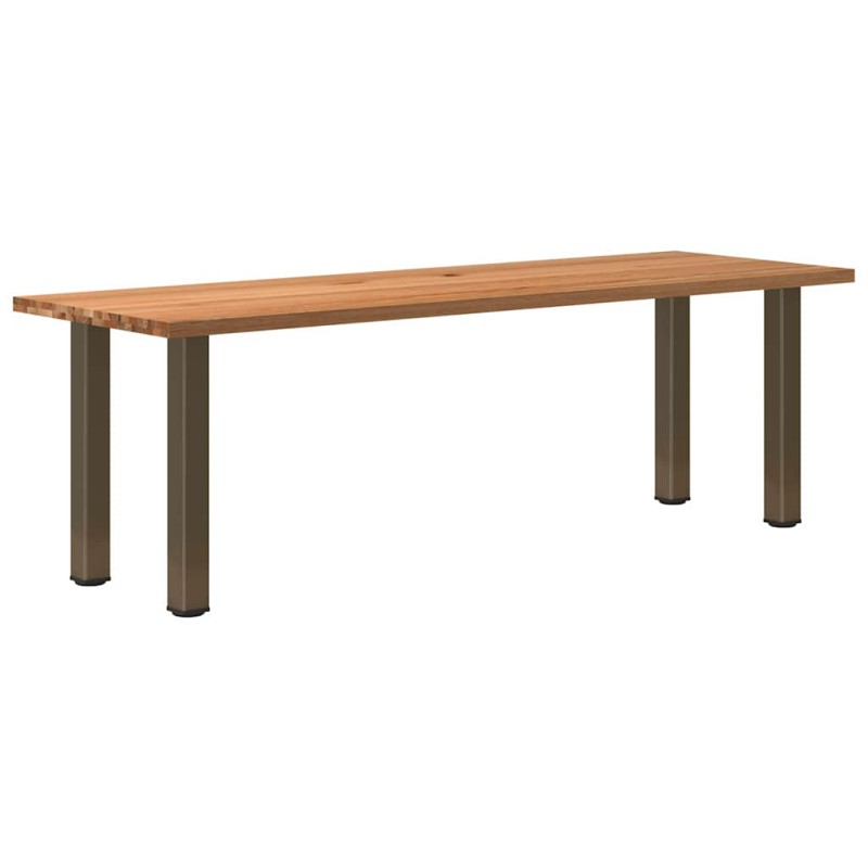vidaXL Esstisch Hellbraun 240x80x74 cm Massivholz Eiche Rechteckig vidaXL Esstisch Hellbraun 240x80x74 cm Massivholz Eiche Rechteckig