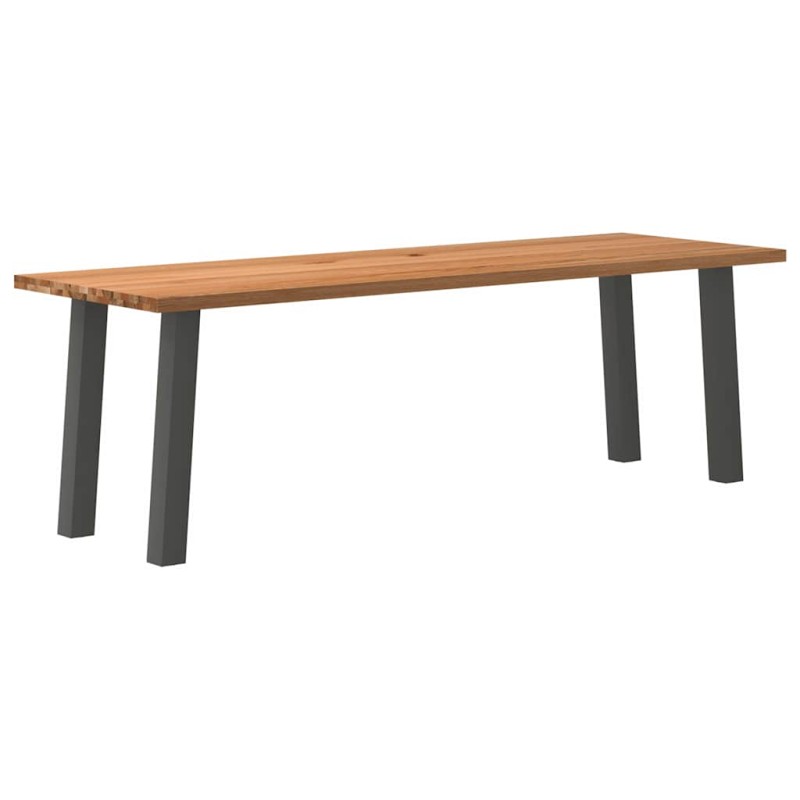 vidaXL Esstisch Hellbraun 240x80x74 cm Massivholz Eiche Rechteckig vidaXL Esstisch Hellbraun 240x80x74 cm Massivholz Eiche Rechteckig
