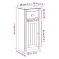 vidaXL Badschrank BODO Weiß 44x30x90 cm vidaXL Badschrank BODO Weiß 44x30x90 cm