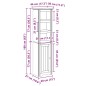 vidaXL Badschrank BODO Weiß 44x30x160 cm vidaXL Badschrank BODO Weiß 44x30x160 cm