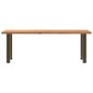 vidaXL Esstisch Hellbraun 220x80x74 cm Massivholz Eiche Rechteckig vidaXL Esstisch Hellbraun 220x80x74 cm Massivholz Eiche Rechteckig