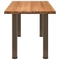 vidaXL Esstisch Hellbraun 220x80x74 cm Massivholz Eiche Rechteckig vidaXL Esstisch Hellbraun 220x80x74 cm Massivholz Eiche Rechteckig