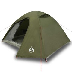 vidaXL Kuppel-Campingzelt 3 Personen Olivgrün Wasserdicht