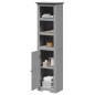 vidaXL Badschrank BODO Grau 44x30x160 cm vidaXL Badschrank BODO Grau 44x30x160 cm