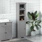 vidaXL Badschrank BODO Grau 44x30x160 cm vidaXL Badschrank BODO Grau 44x30x160 cm
