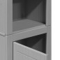 vidaXL Badschrank BODO Grau 44x30x160 cm vidaXL Badschrank BODO Grau 44x30x160 cm