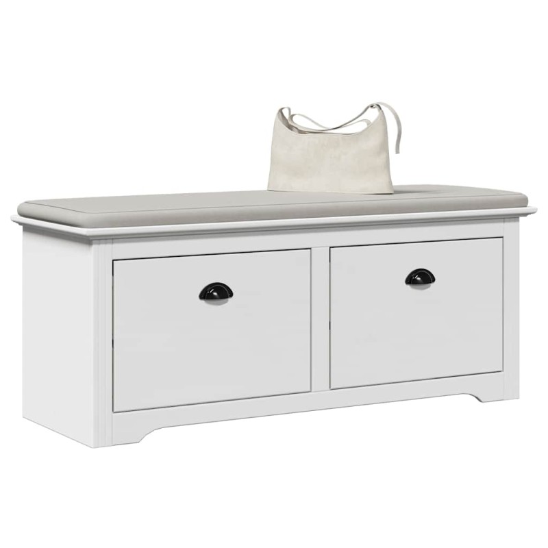 vidaXL Flurbank BODO Weiß 114x40x45 cm vidaXL Flurbank BODO Weiß 114x40x45 cm