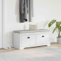 vidaXL Flurbank BODO Weiß 114x40x45 cm vidaXL Flurbank BODO Weiß 114x40x45 cm