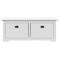 vidaXL Flurbank BODO Weiß 114x40x45 cm vidaXL Flurbank BODO Weiß 114x40x45 cm