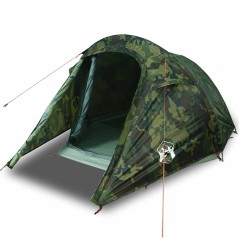 vidaXL Tunnelzelt 3 Personen Camouflage Wasserdicht