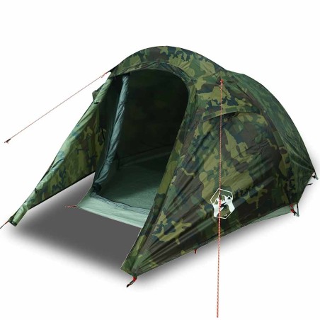 vidaXL Tunnelzelt 3 Personen Camouflage Wasserdicht