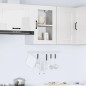 vidaXL Küchen-Hängeschrank mit Glastür Porto Hochglanz-Weiß vidaXL Küchen-Hängeschrank mit Glastür Porto Hochglanz-Weiß