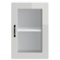 vidaXL Küchen-Hängeschrank mit Glastür Porto Hochglanz-Weiß vidaXL Küchen-Hängeschrank mit Glastür Porto Hochglanz-Weiß