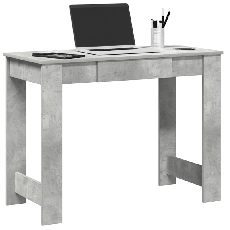 vidaXL Schreibtisch Betongrau 100x45x75 cm Holzwerkstoff vidaXL Schreibtisch Betongrau 100x45x75 cm Holzwerkstoff