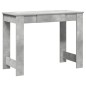 vidaXL Schreibtisch Betongrau 100x45x75 cm Holzwerkstoff vidaXL Schreibtisch Betongrau 100x45x75 cm Holzwerkstoff