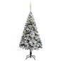 Künstlicher Weihnachtsbaum mit LEDs & Kugeln Grün 180 cm PVC Künstlicher Weihnachtsbaum mit LEDs & Kugeln Grün 180 cm PVC