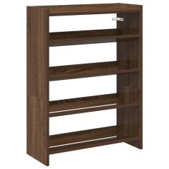 vidaXL Schuhregal Braun Eichen-Optik 60x25x81 cm Holzwerkstoff
