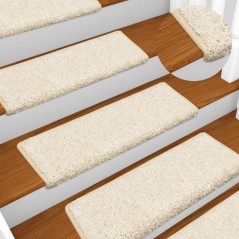 vidaXL Stufenmatten 10 Stk. 65x21x4 cm Weiß