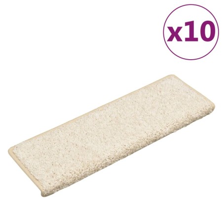 vidaXL Stufenmatten 10 Stk. 65x21x4 cm Weiß