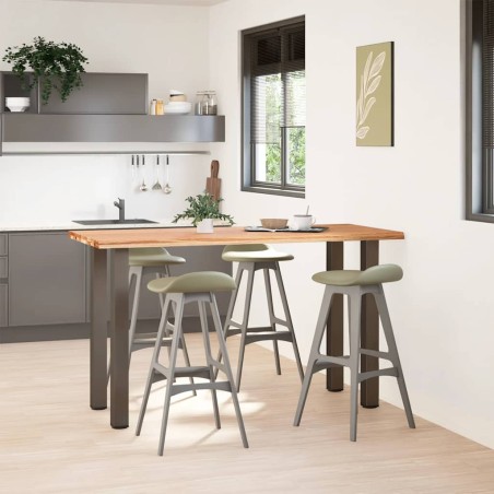 vidaXL Bartisch mit Baumkanten 180x80x92cm Massivholz Eiche Rechteckig
