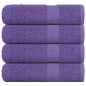 vidaXL Handtücher 4 Stk. Lila 50x100 cm 360 g/m² 100% Baumwolle
