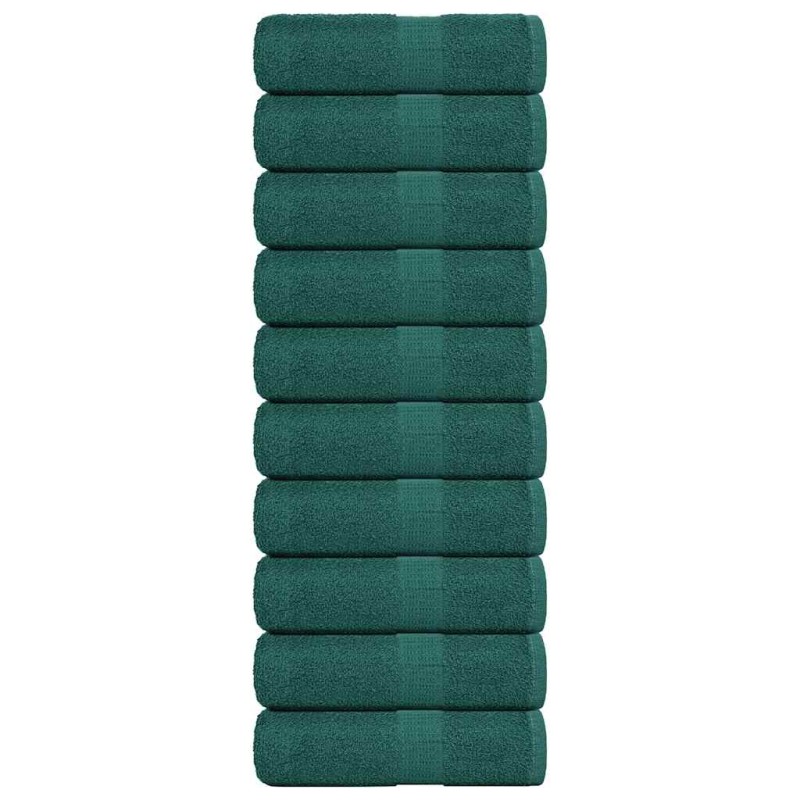 vidaXL Gästetücher 10 Stk. Grün 30x50 cm 360 g/m² 100% Baumwolle vidaXL Gästetücher 10 Stk. Grün 30x50 cm 360 g/m² 100% Baumwolle