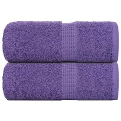 vidaXL Seiftücher 2 Stk. Lila 30x30 cm 360 g/m² 100% Baumwolle