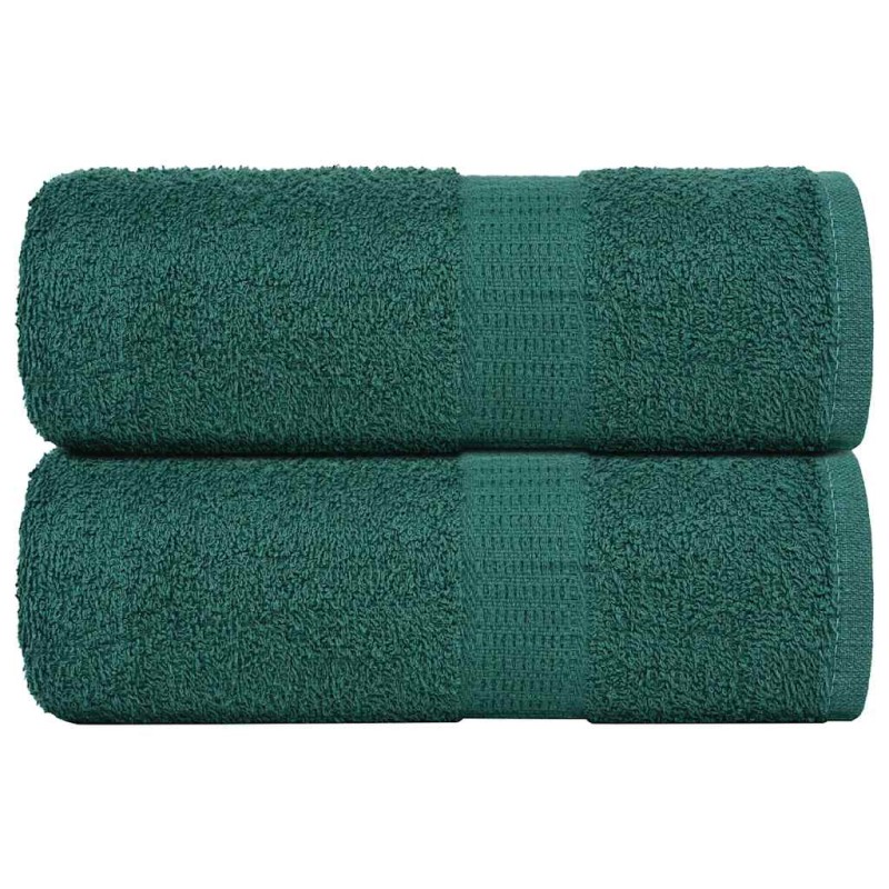 vidaXL Gästetücher 2 Stk. Grün 30x50 cm 360 g/m² 100% Baumwolle vidaXL Gästetücher 2 Stk. Grün 30x50 cm 360 g/m² 100% Baumwolle