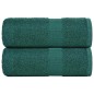 vidaXL Gästetücher 2 Stk. Grün 30x50 cm 360 g/m² 100% Baumwolle vidaXL Gästetücher 2 Stk. Grün 30x50 cm 360 g/m² 100% Baumwolle